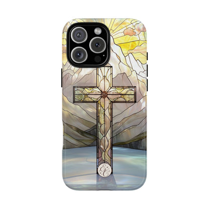 Stained Glass Cross Tough Phone Case
