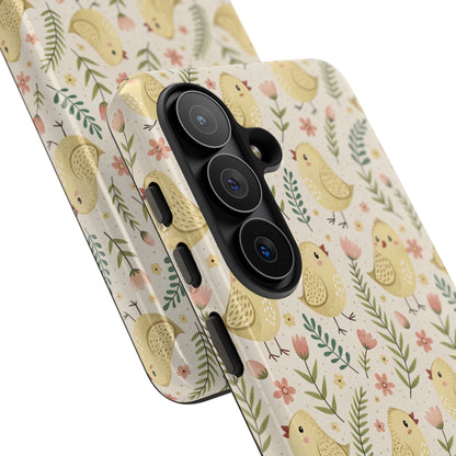 Vintage Floral Chick Pattern Tough Phone Case