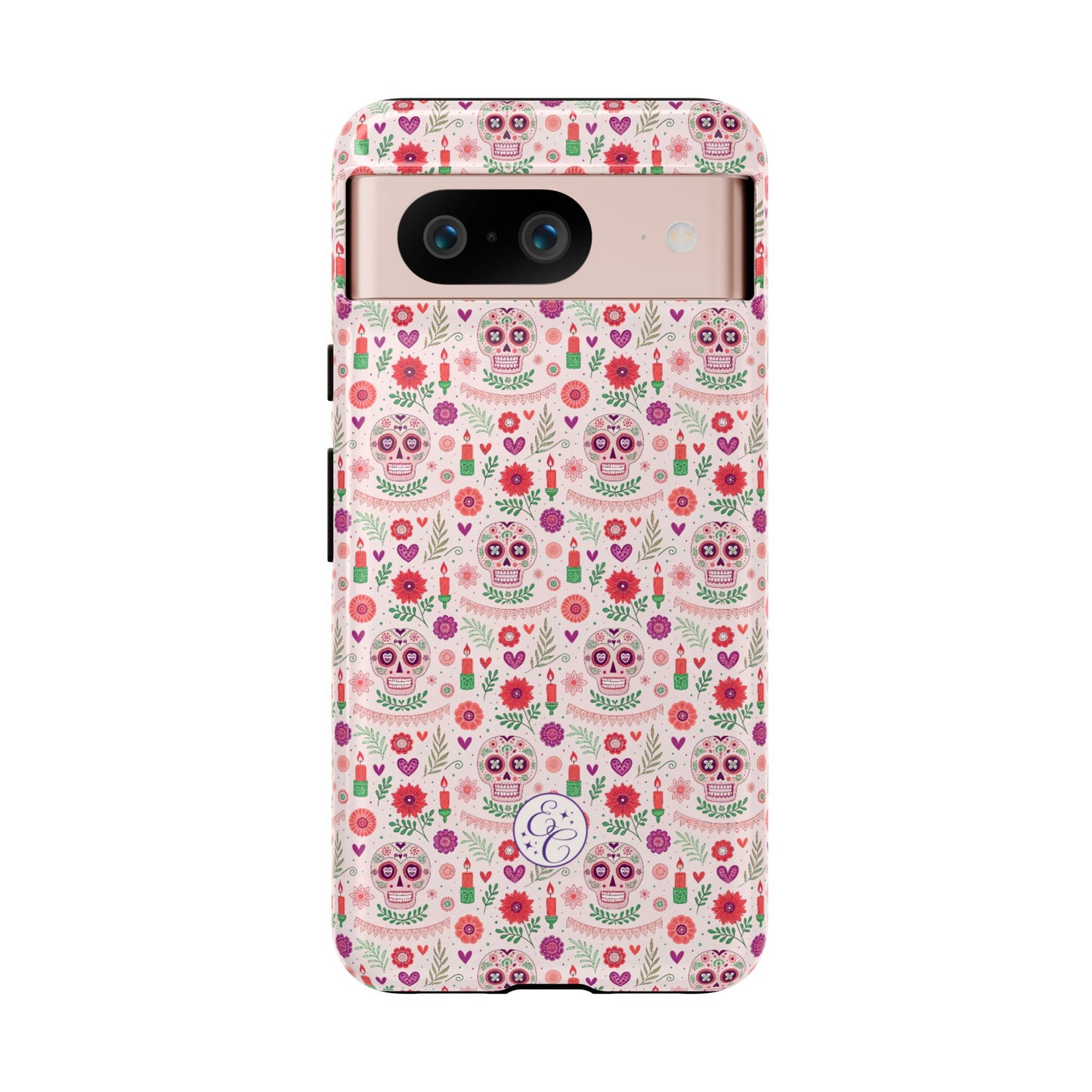 Pink Boho Day of the Dead Tough Phone Case