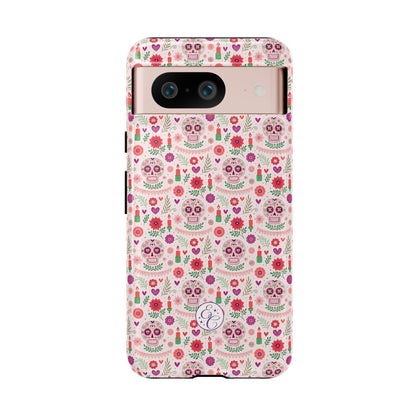 Pink Boho Day of the Dead Tough Phone Case