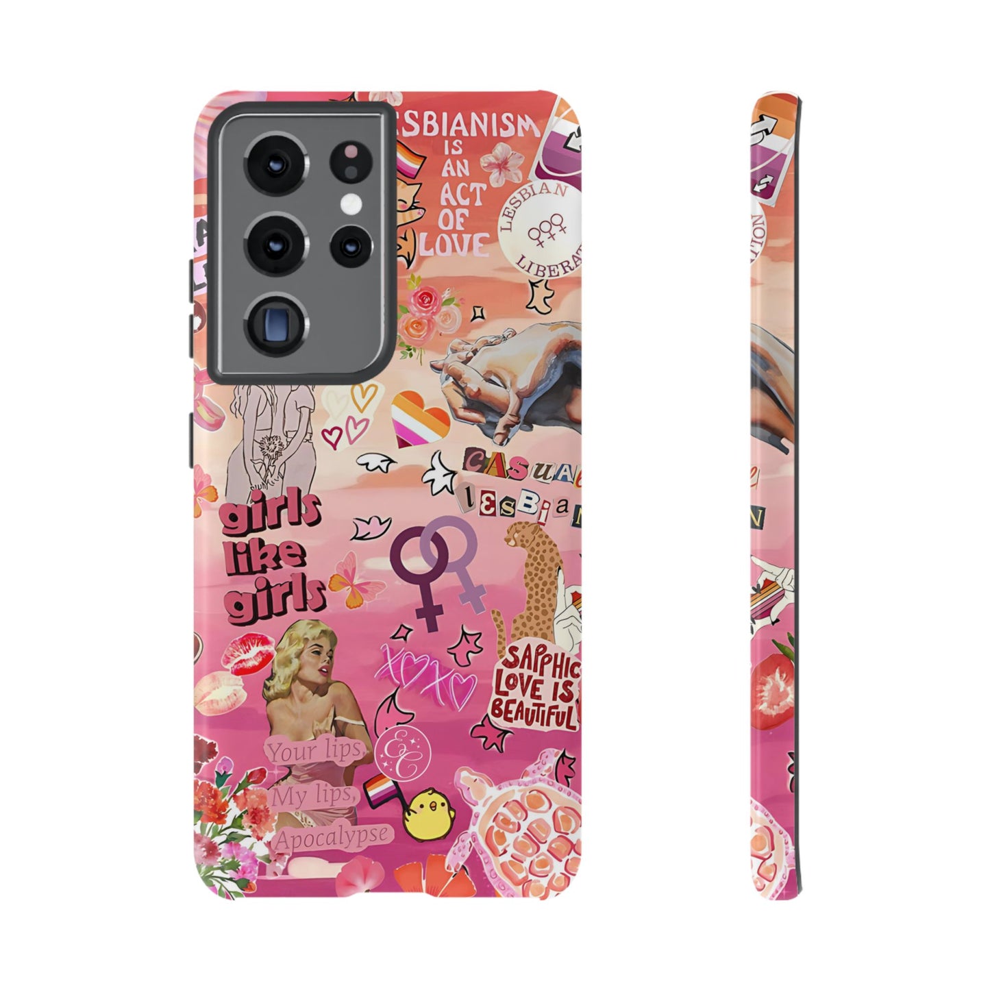 Lesbian Collage Tough Phone Case