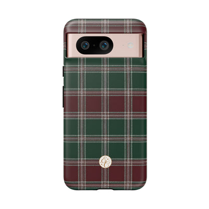 Green & Burgundy Plaid Christmas Phone Case