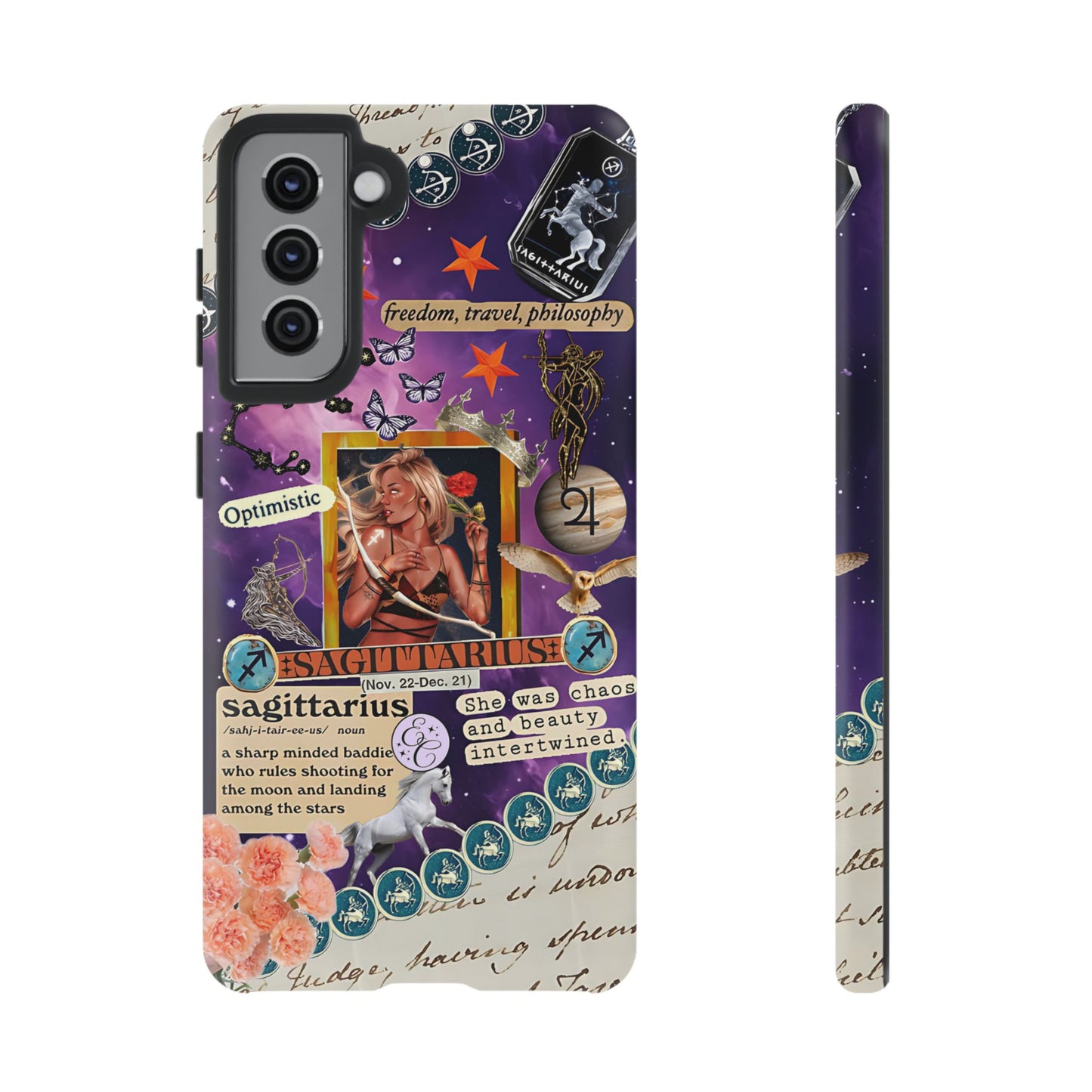 Sagittarius Zodiac Star Sign Tough Phone Case