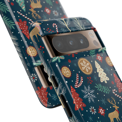 Christmas Holiday Pattern Tough Phone Case