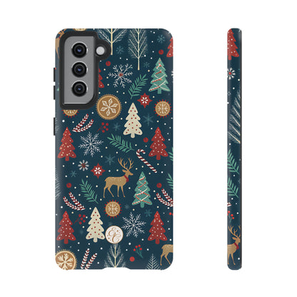 Christmas Holiday Pattern Tough Phone Case