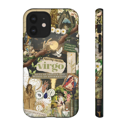 Virgo Vintage Zodiac Collage Tough Phone Case