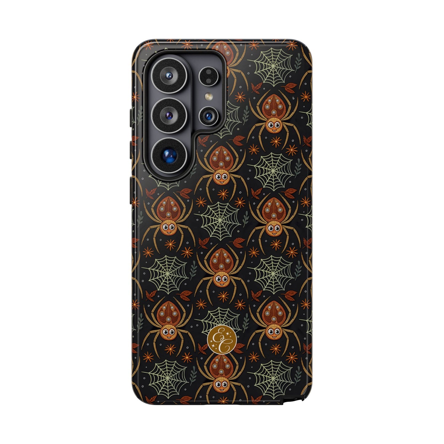 Boho Halloween Spider Pattern Tough Phone Case