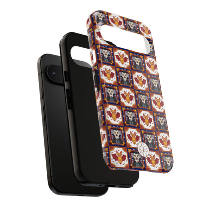 Dracula & Bat Pattern Tough Phone Case