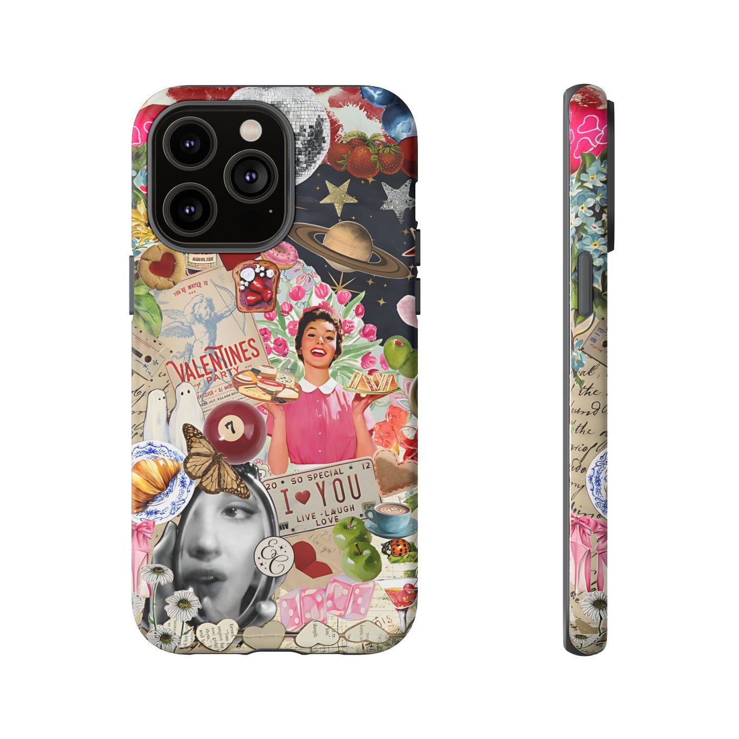 Retro Aesthetic Collage Art Tough Phone Case