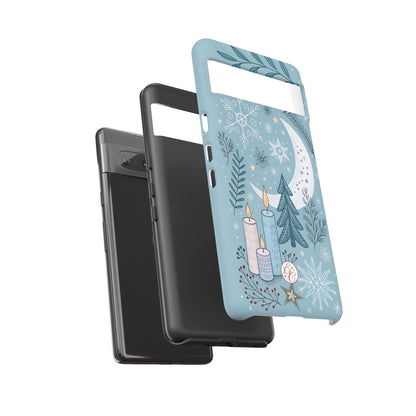 Winter Moon & Candles Tough Phone Case