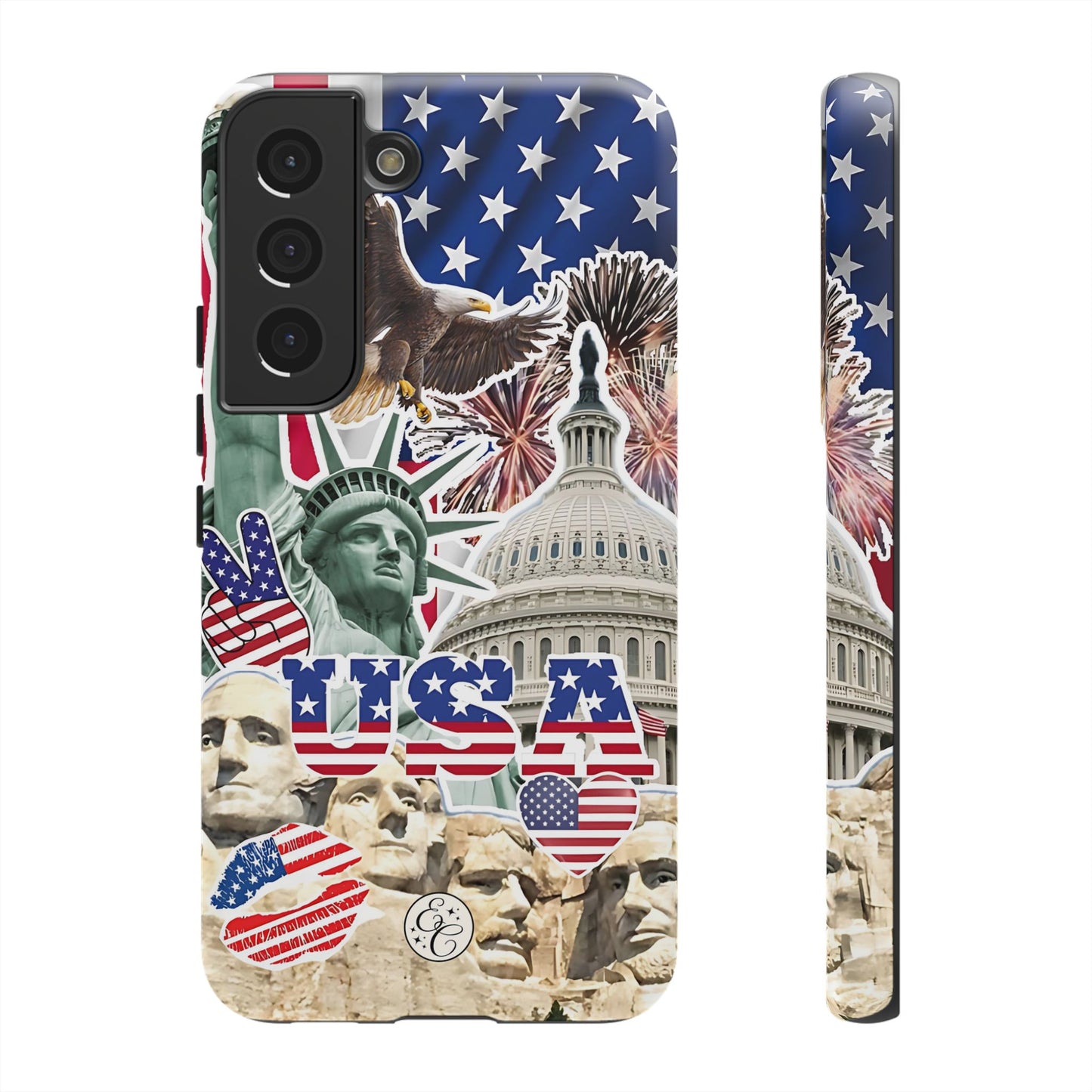 Patriotic USA Collage Tough Phone Case