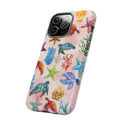 Colorful Marine Life Tough Phone Case