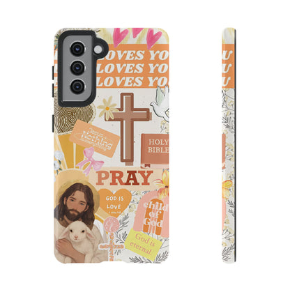 Christian Collage Tough Phone Case