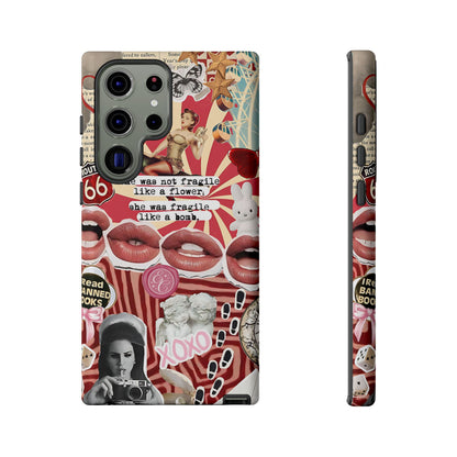 Retro Feminist Collage Tough Phone Case