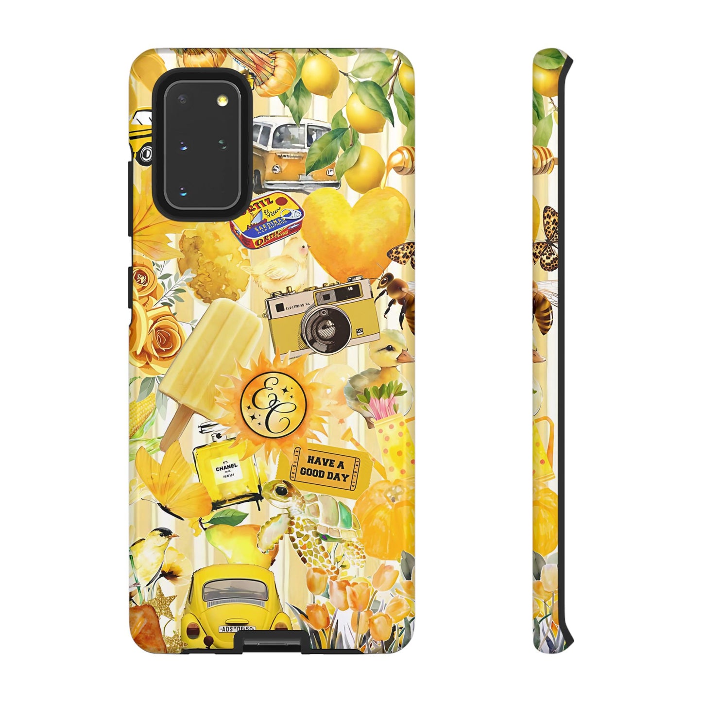 Yellow Aesthetic Collage Tough Phone Case