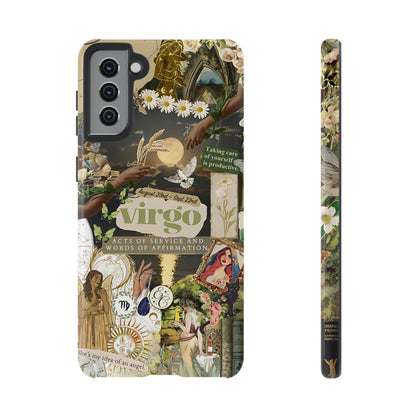 Virgo Vintage Zodiac Collage Tough Phone Case