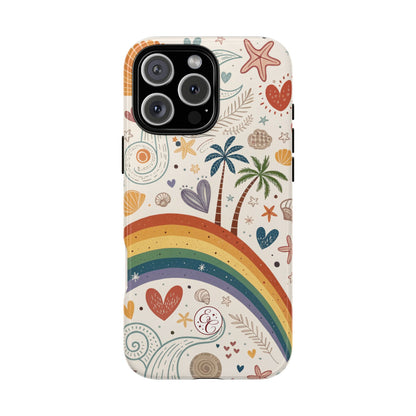 Rainbow Pride Boho Beach Tough Phone Case