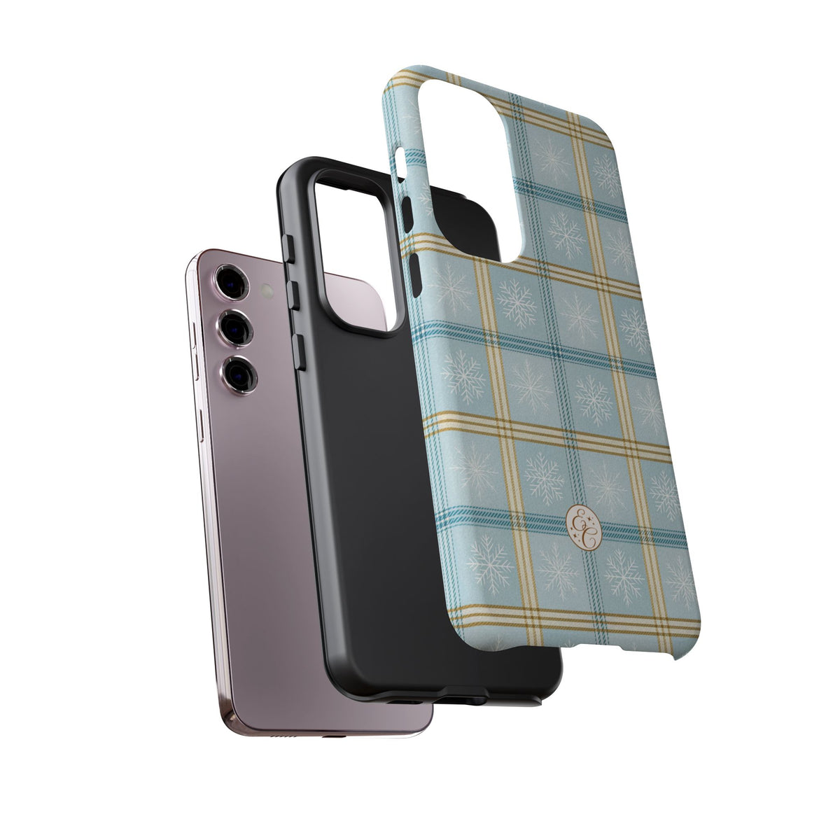 Blue Winter Plaid Phone Case