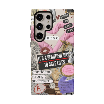 Nurse Inspirational Collage Tough Phone Case