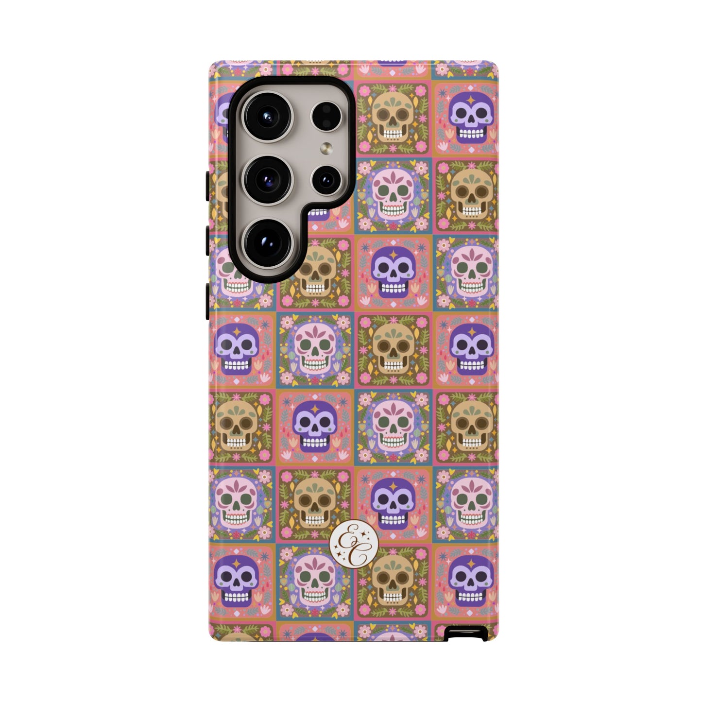 Sugar Skull Pattern Tough Phone Case