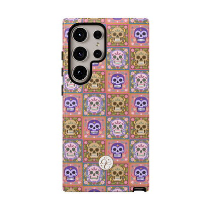Sugar Skull Pattern Tough Phone Case