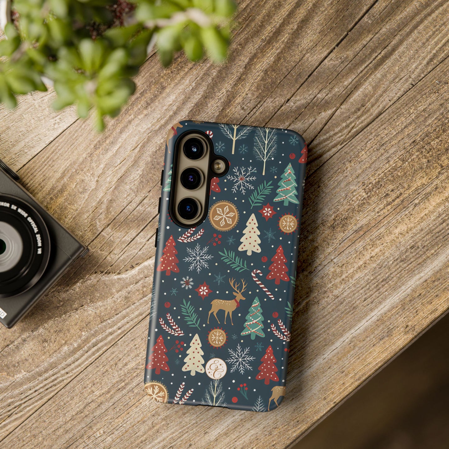 Christmas Holiday Pattern Tough Phone Case