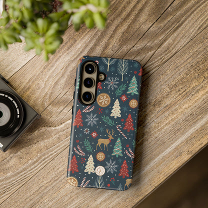 Christmas Holiday Pattern Tough Phone Case