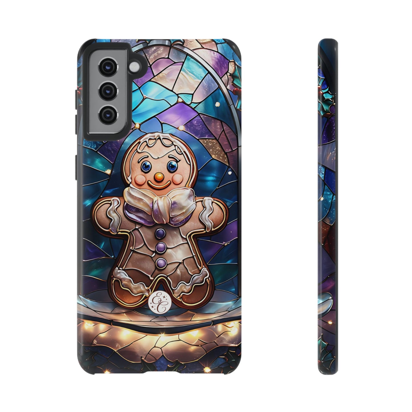 Gingerbread Man Stained Glass Tough Phone Case