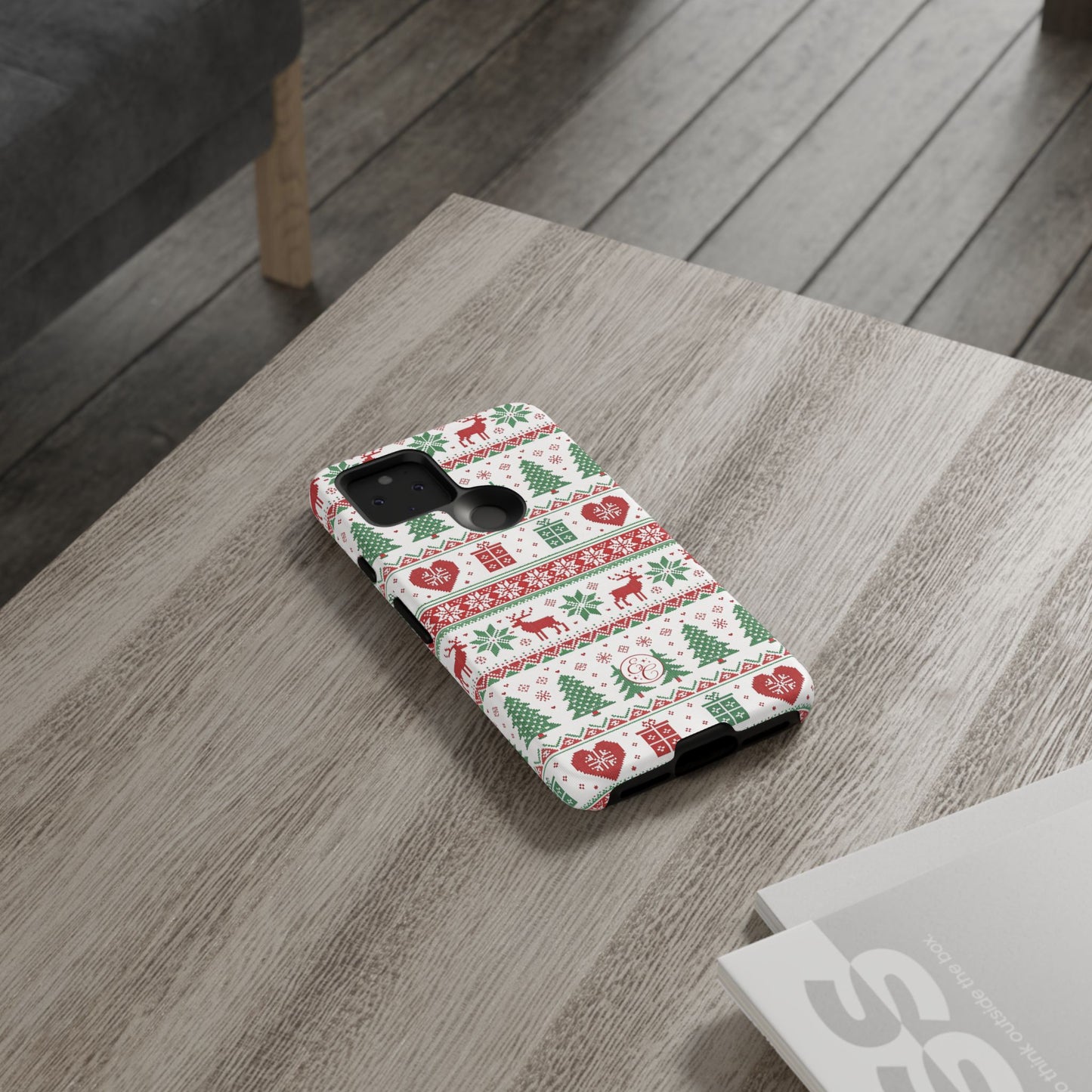 Ugly Christmas Sweater Pattern Tough Phone Case