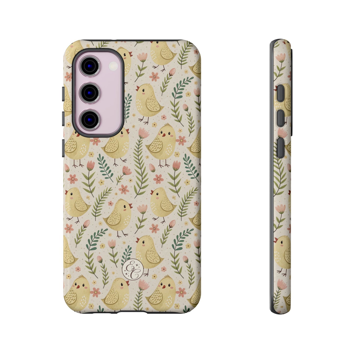 Vintage Floral Chick Pattern Tough Phone Case