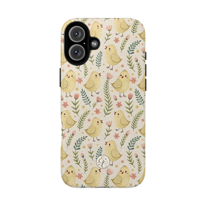 Vintage Floral Chick Pattern Tough Phone Case