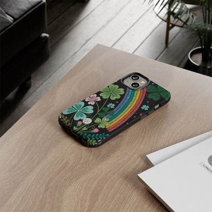 Rainbow & Shamrock Tough Phone Case