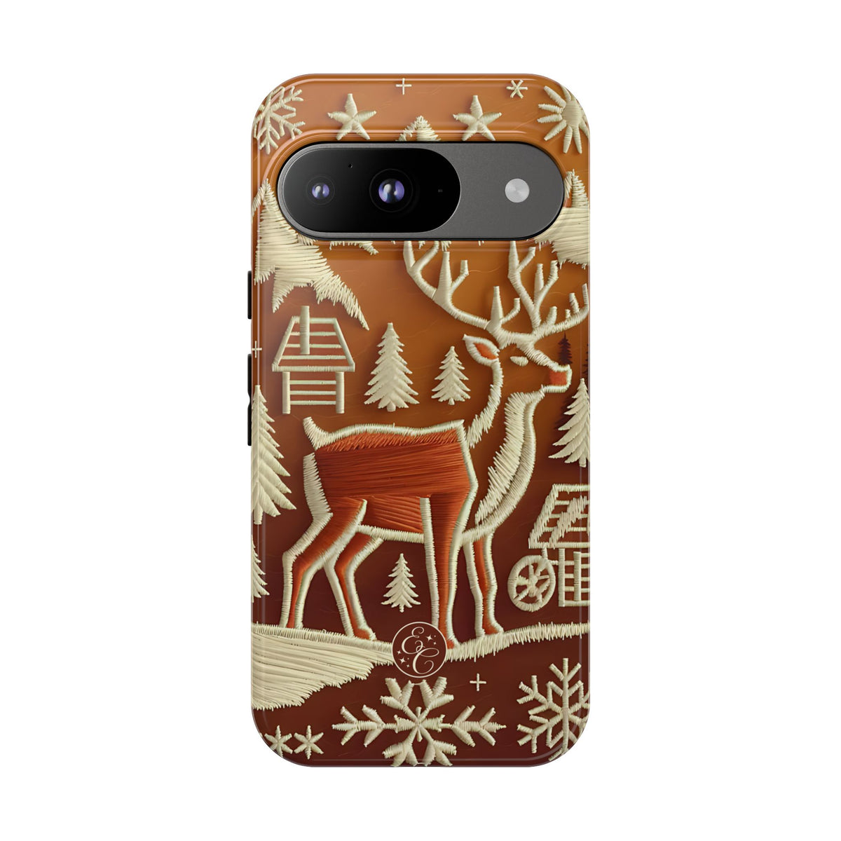 Rustic Reindeer Christmas Phone Case
