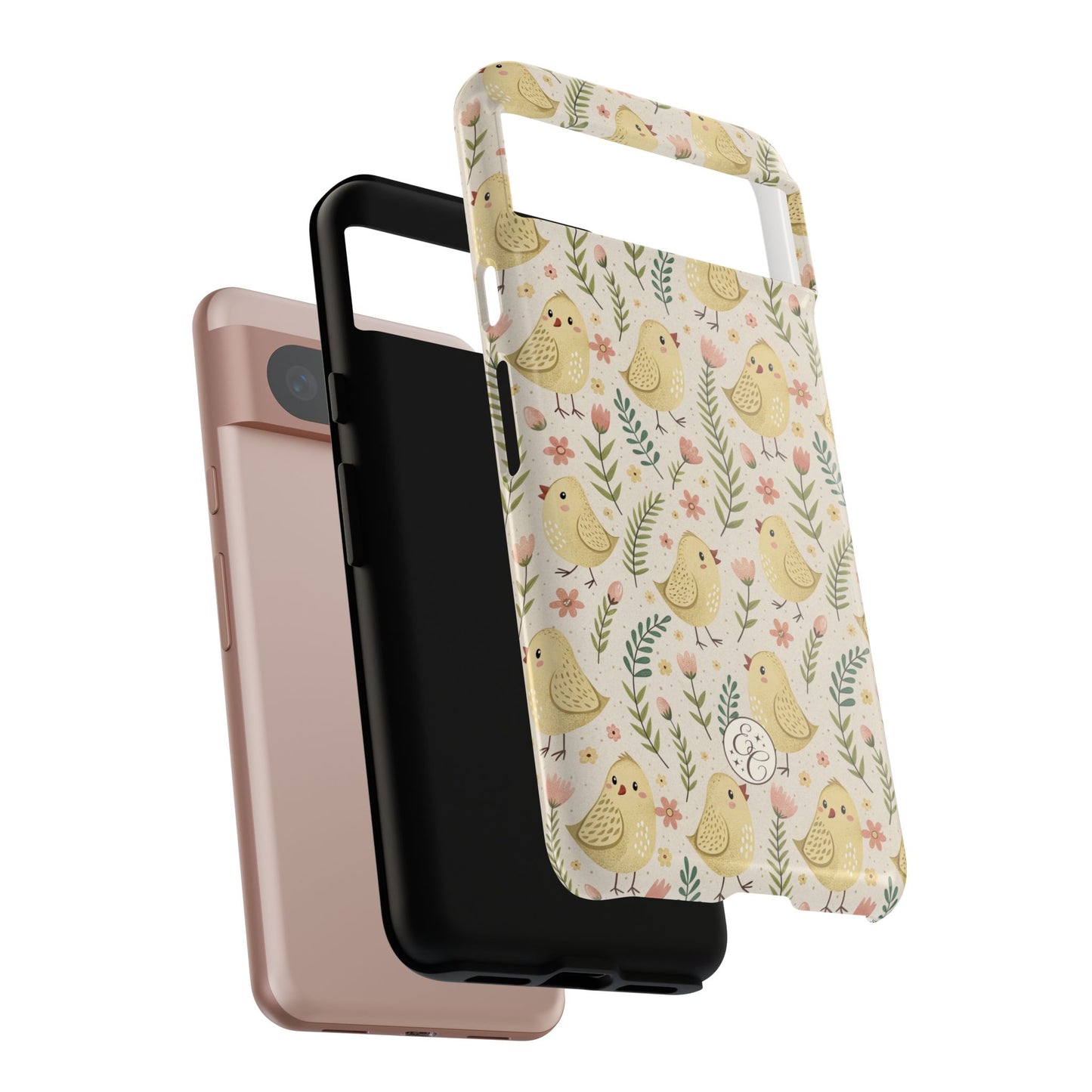 Vintage Floral Chick Pattern Tough Phone Case