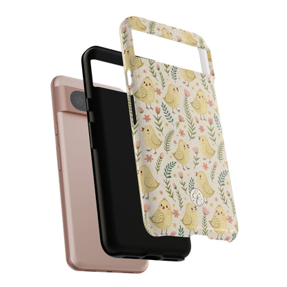 Vintage Floral Chick Pattern Tough Phone Case