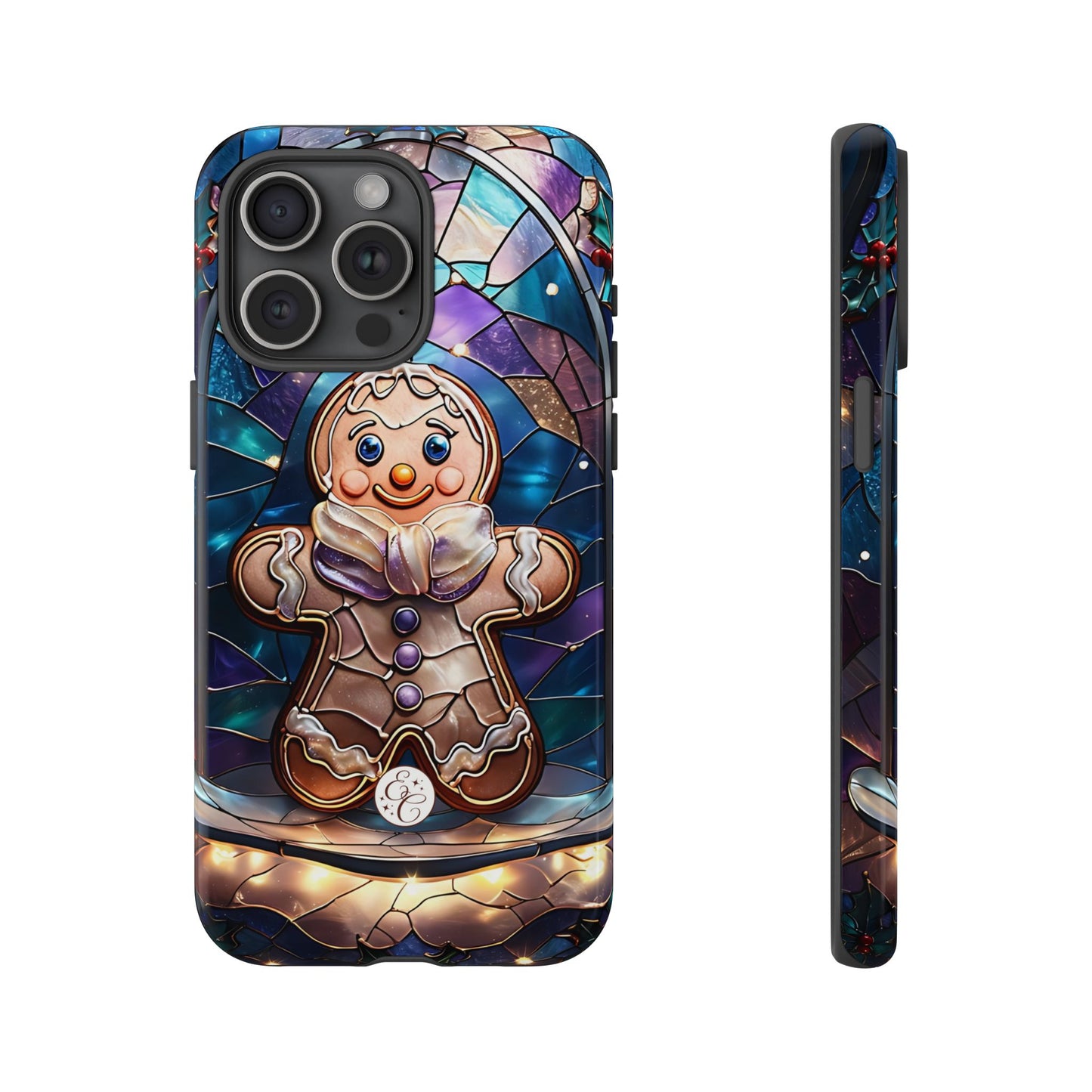 Gingerbread Man Stained Glass Tough Phone Case
