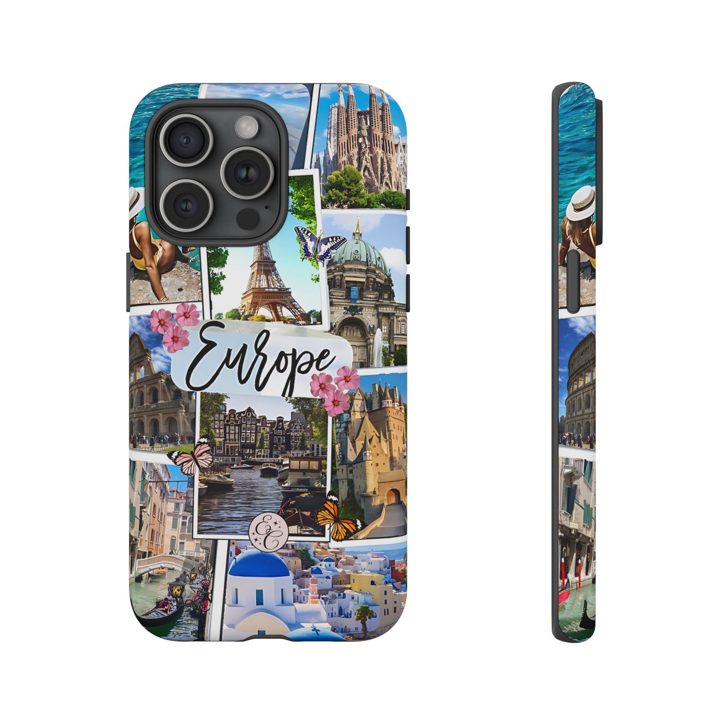 Europe Travel Collage Tough Phone Case