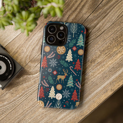Christmas Holiday Pattern Tough Phone Case