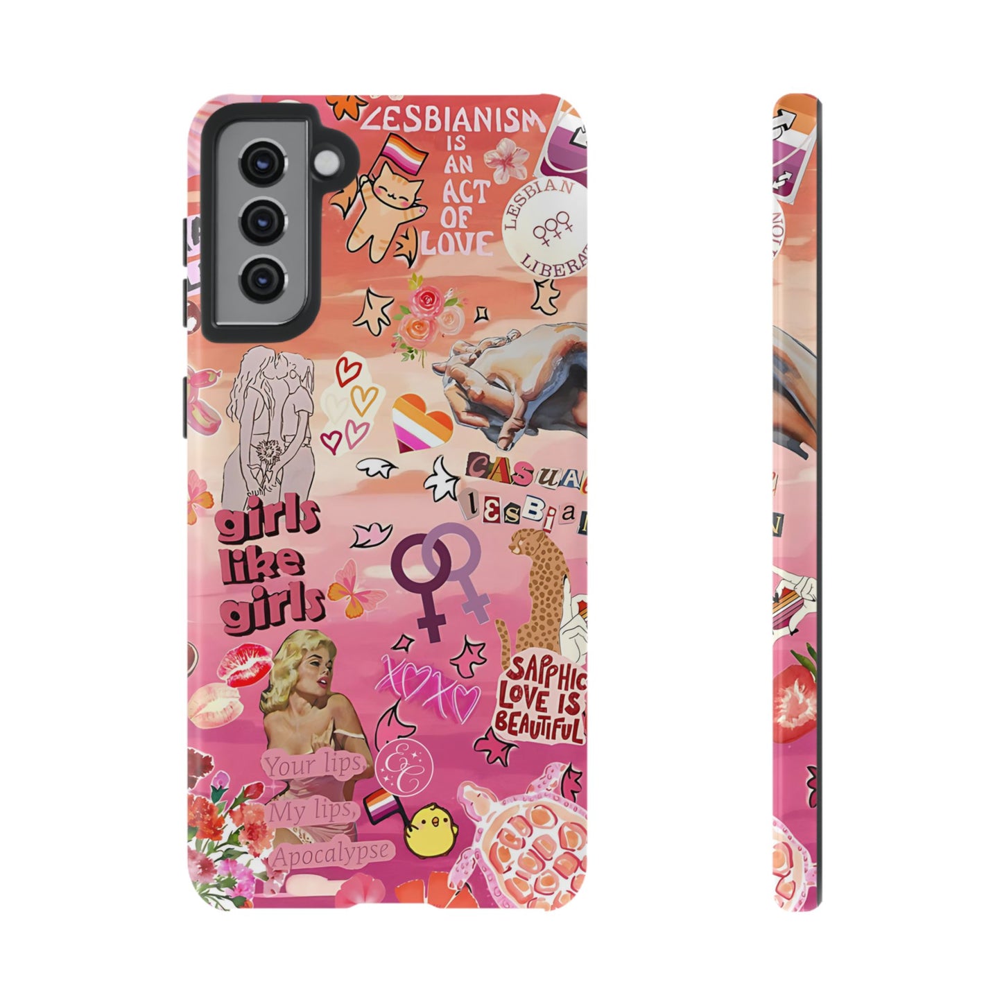 Lesbian Collage Tough Phone Case