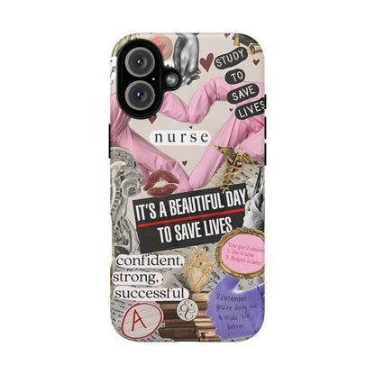 Nurse Inspirational Collage Tough Phone Case