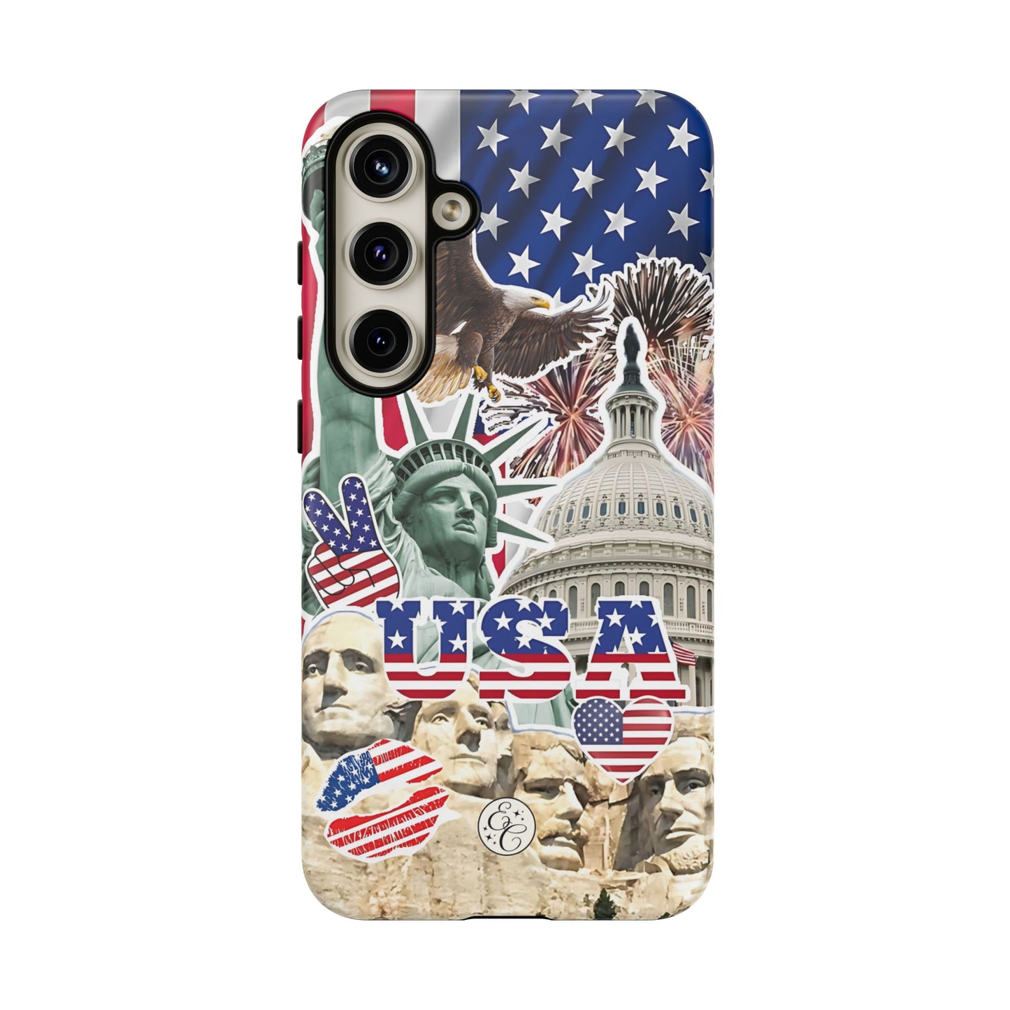 Patriotic USA Collage Tough Phone Case