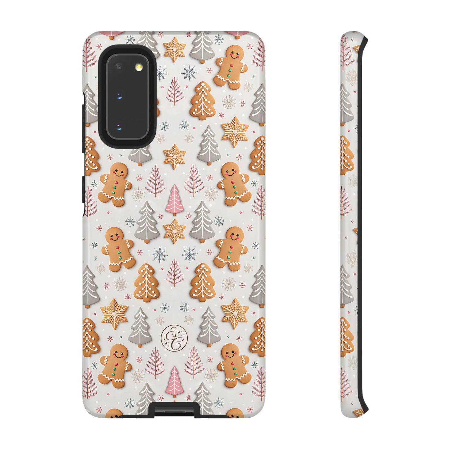 Christmas Gingerbread Man Pattern Tough Phone Case