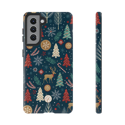 Christmas Holiday Pattern Tough Phone Case