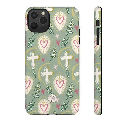 Christian Cross Boho Pattern Tough Phone Case