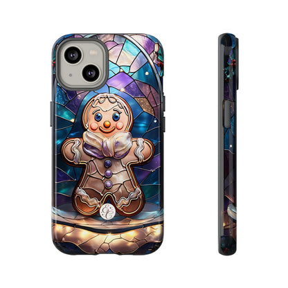 Gingerbread Man Stained Glass Tough Phone Case