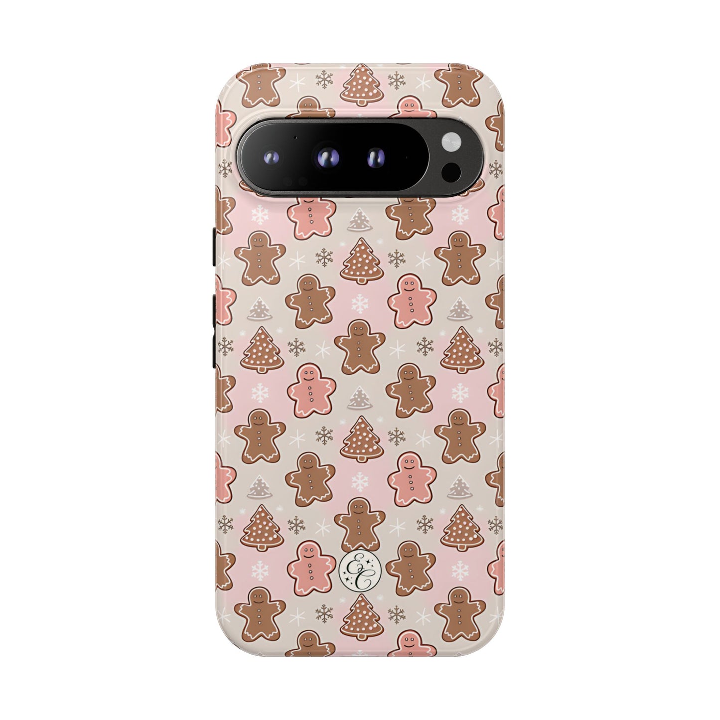 Gingerbread Men & Xmas Tree Pattern Tough Phone Case