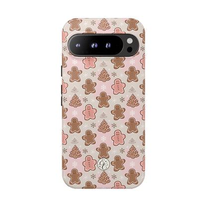 Gingerbread Men & Xmas Tree Pattern Tough Phone Case