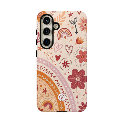 Lesbian Boho Doodle Tough Phone Case