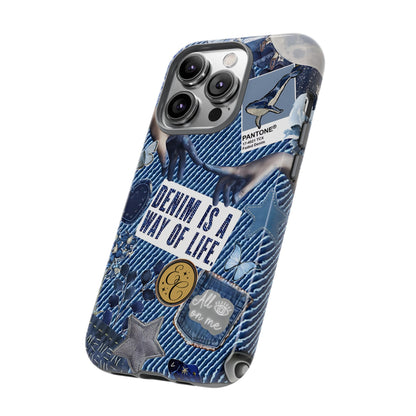 Denim Texture Tough Phone Case