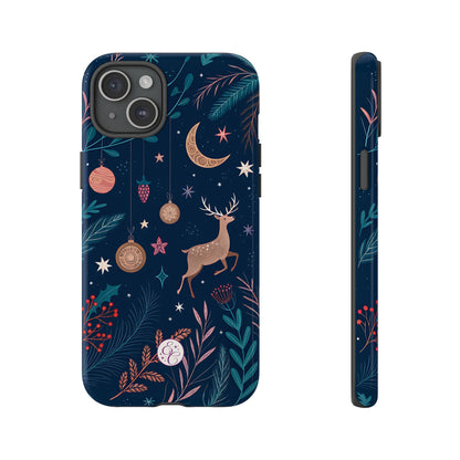 Boho Christmas Reindeer Tough Phone Case